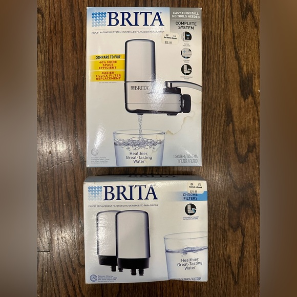 Brita Faucet Filtration System with 2 additional Filters NEW - Picture 2 of 4